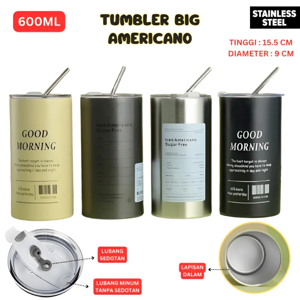 Stainless Steel Iced Coffee Tumbler with Straw – Leakproof, Insulated, & Stylish Design - Image 3