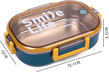 Tedemei Stainless Steel Square Shape Lunch Box - Image 4