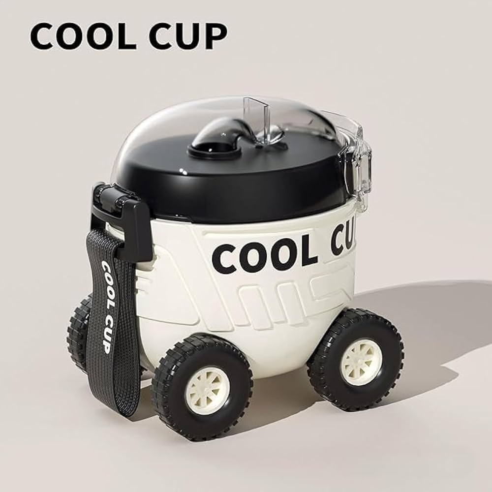 550ml Cool Cup Water Bottle with Wheels - Image 2
