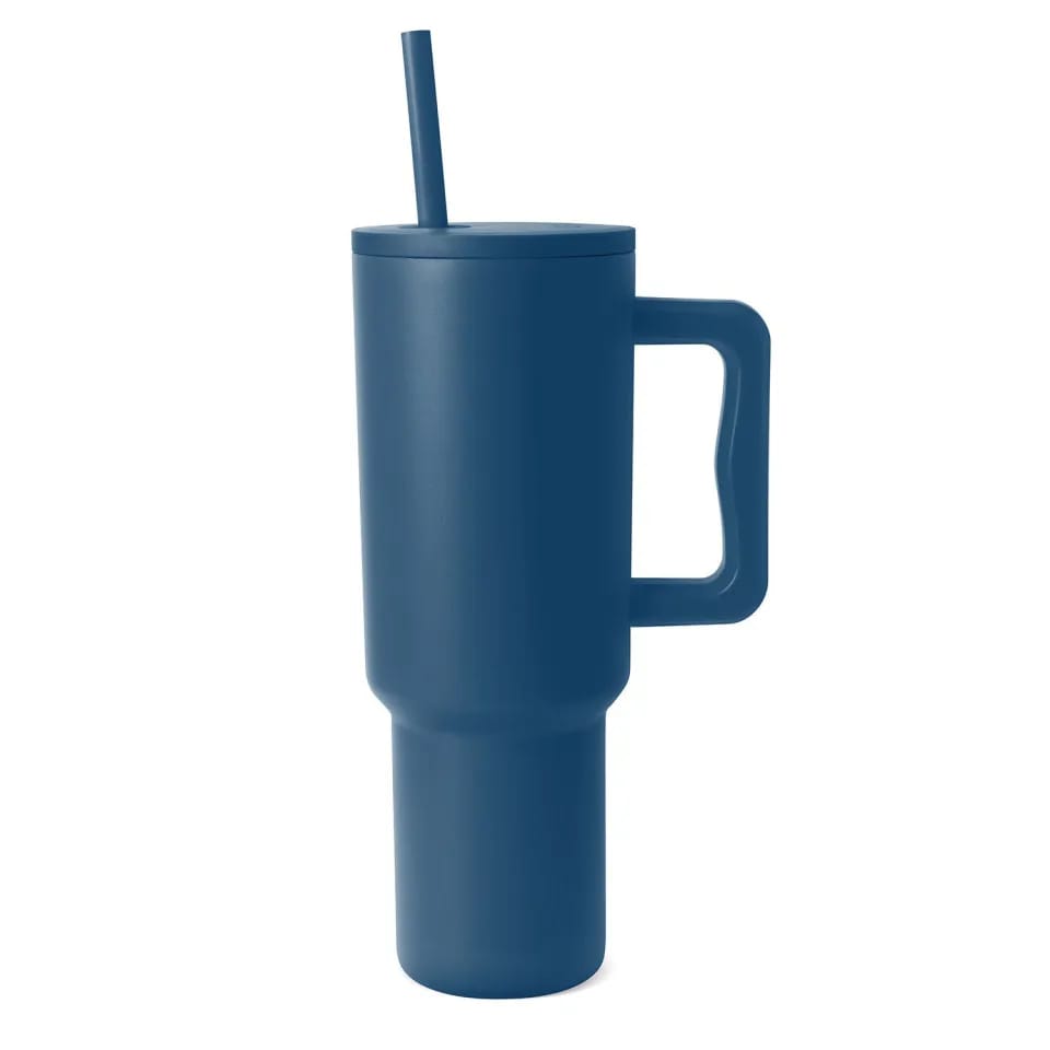Insulated Tumblers with Handle & Straw 1200 ml - Image 6