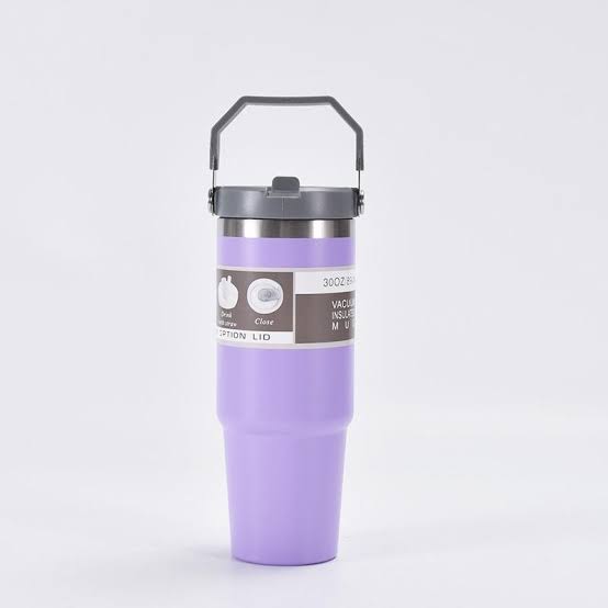 Vacuum Insulated Mug with 3-Way Lid & Handle – 890ML - Image 6
