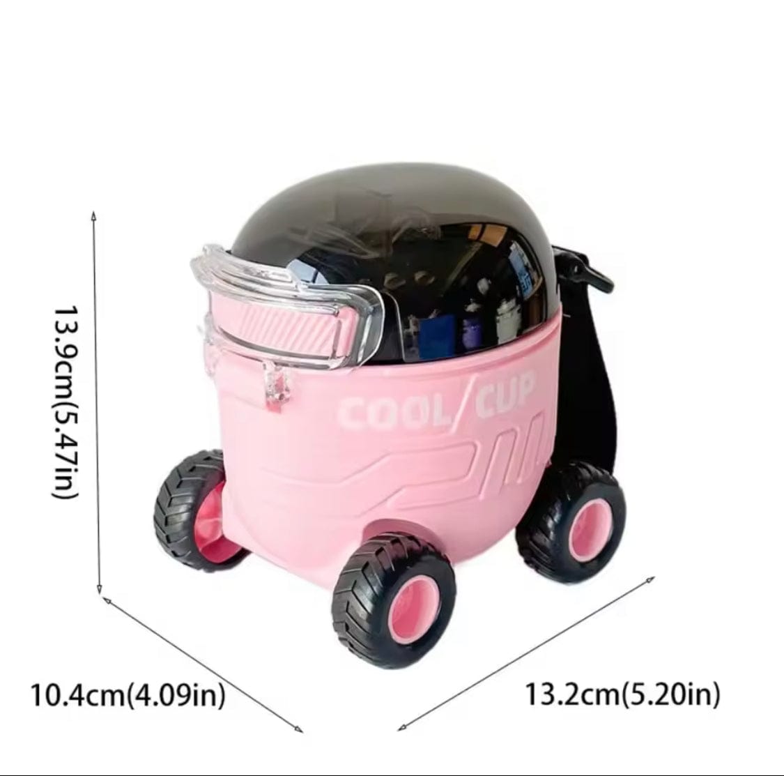 550ml Cool Cup Water Bottle with Wheels - Image 5