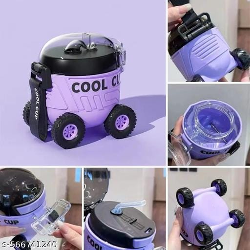 550ml Cool Cup Water Bottle with Wheels - Image 6