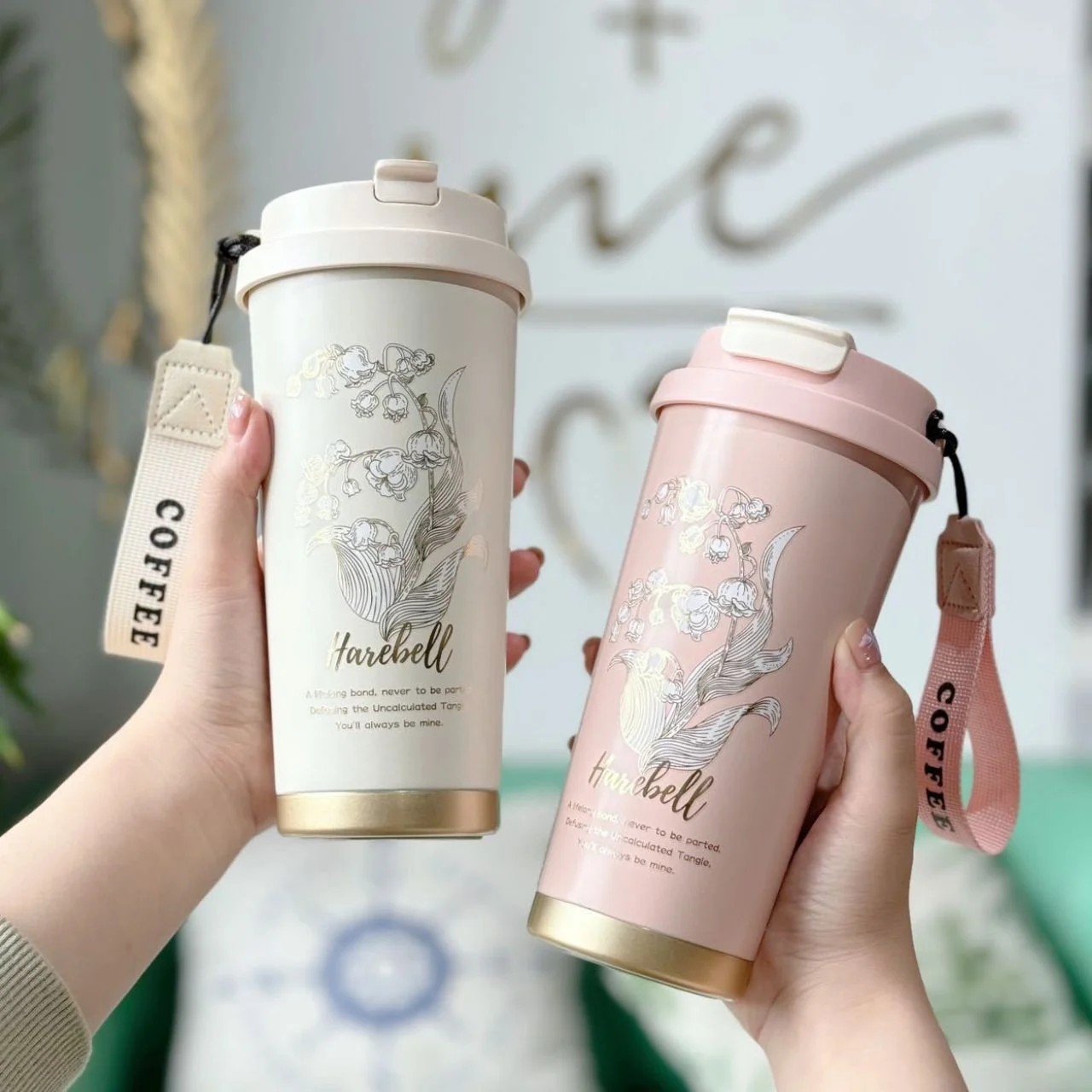 Stylish Coffee Tumblers with Handle 500 ml - Image 2