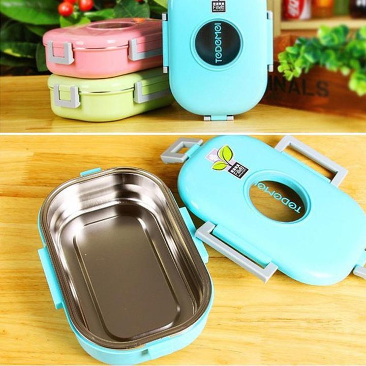 Eco-Friendly Bento Lunch Box with Spoon and Stainless Steel Interior - Image 6